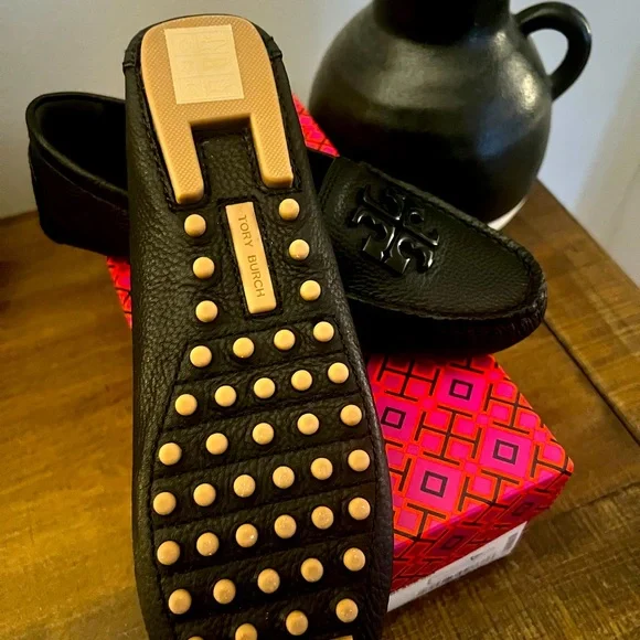 Tory Burch Lowell Black Loafers - Picture 6 of 8